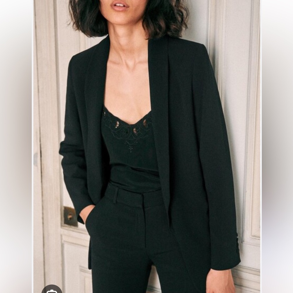 Sezane Black Blazer